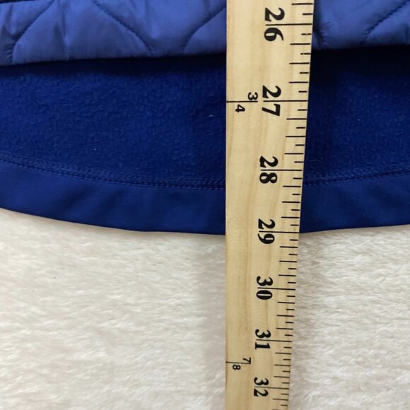 Nike Vest Women's Small Blue Gray Pink Aerolayer Running Quilted Puffer Full Zip - Picture 10 of 10